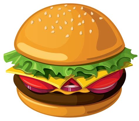 Transparent Burger Clipart Images .